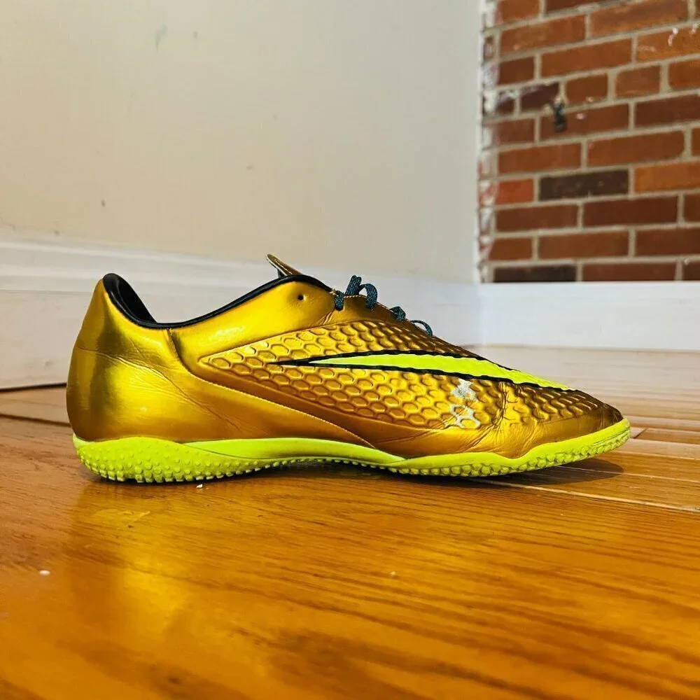 Nike Neymar Hypervenom Phelon Premium NJR IC Gold Coin Size 9.5 Men’s Shoes